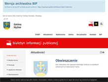 Tablet Screenshot of bip.hyzne.pl